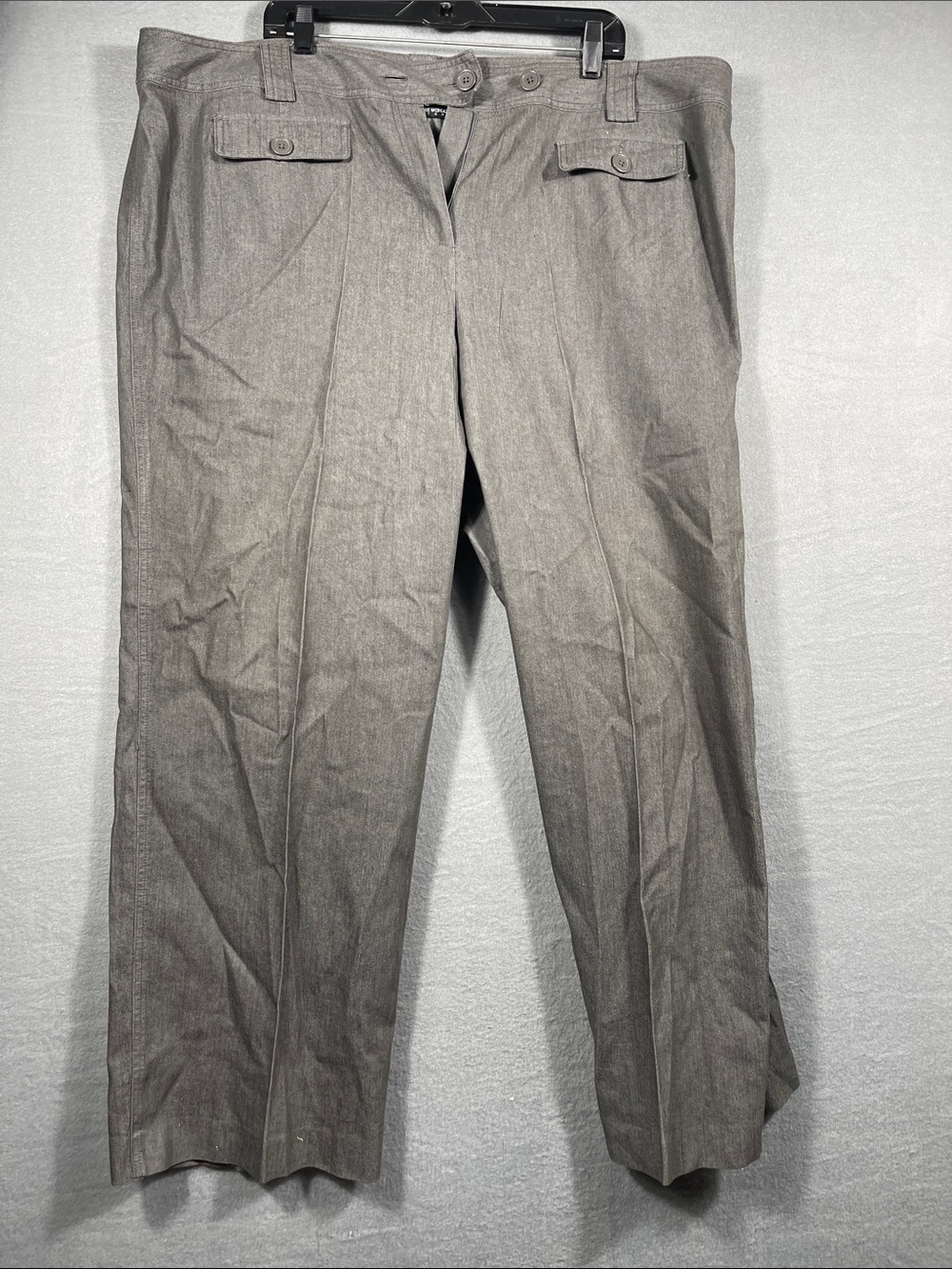 Men's Gray Dress Pants - Classic Straight Fit